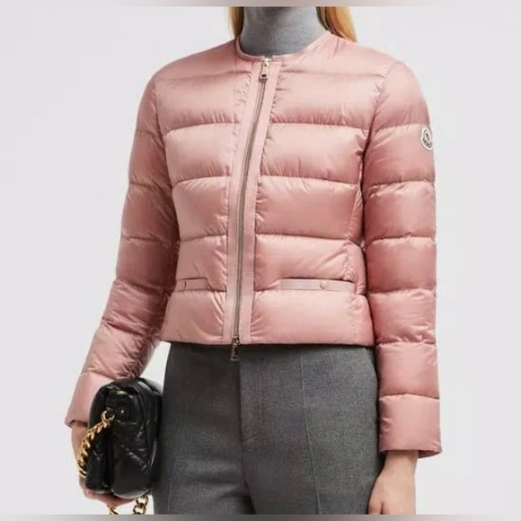 Moncler Jackets & Blazers - NEW Moncler Laurine Short Down Jacket Pink NWT Sz S w/ Hanger & Garment Bag